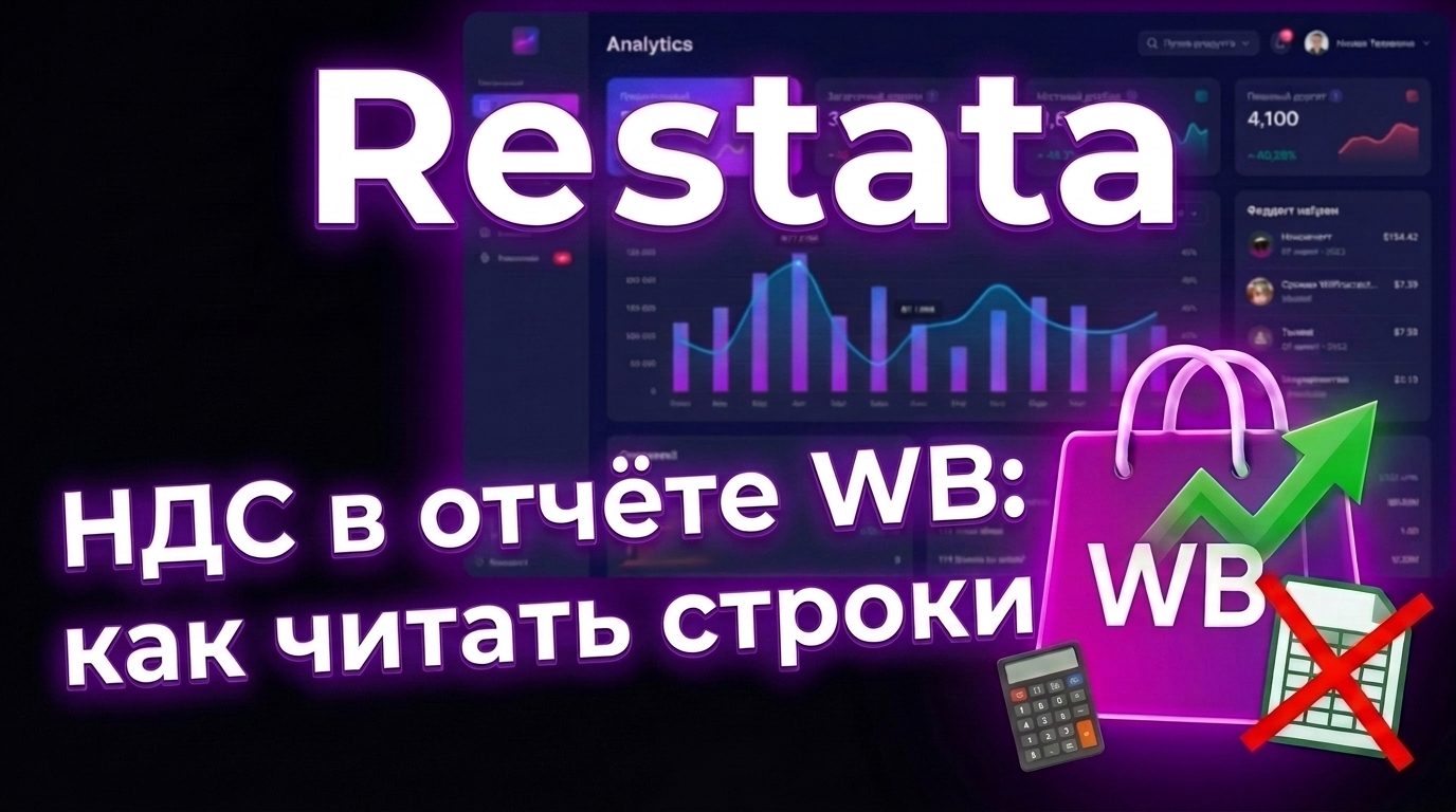 НДС и вознаграждение ВВ в отчёте Wildberries: как читать строки и учитывать их